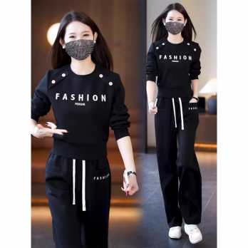 Женский костюм-свитер,  широкие брюки