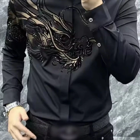 Черная рубашка 9972