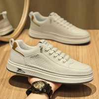 мужские кроссовки с кожаным верхом и дышащими 9987