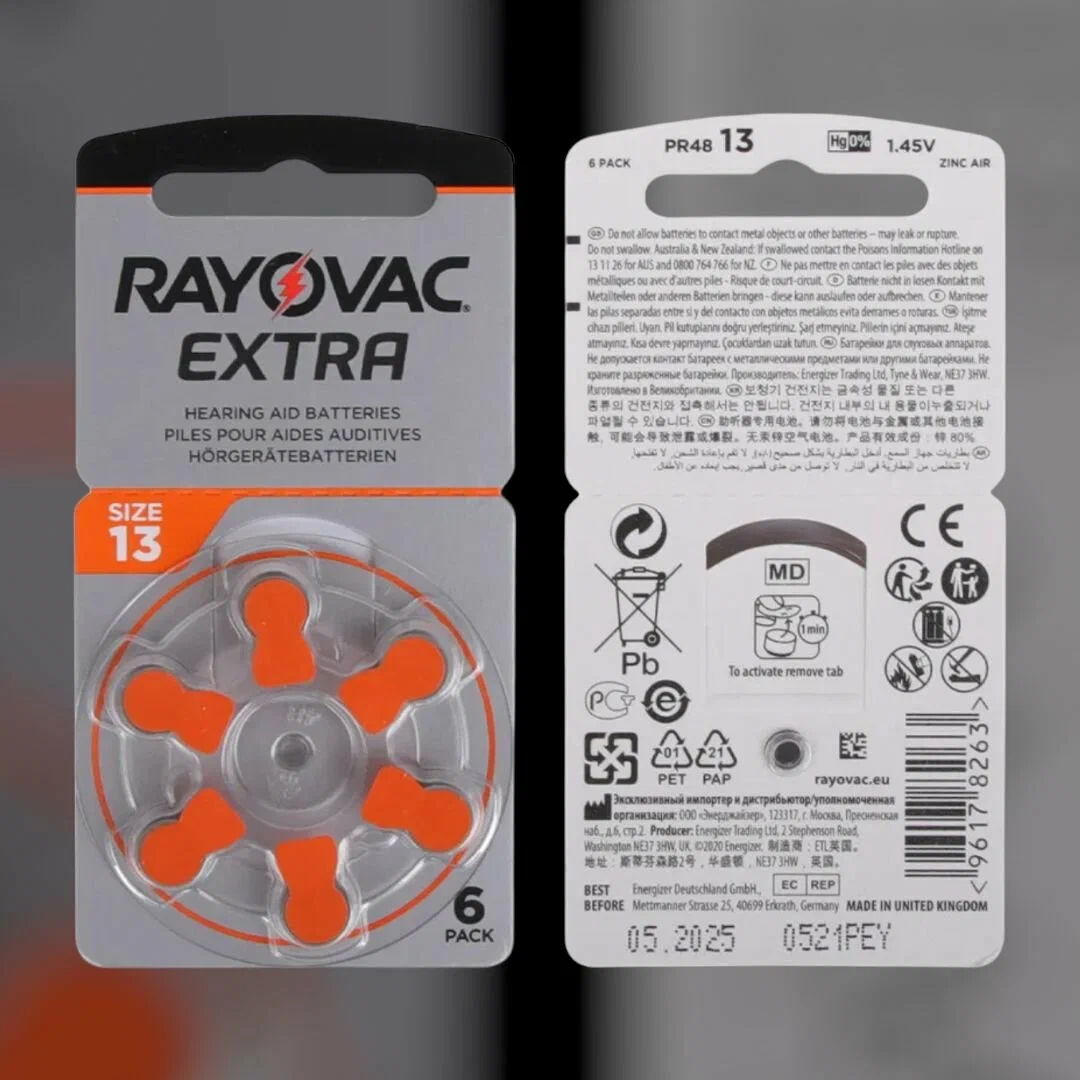батарейка для слухового аппарата rayovac extra