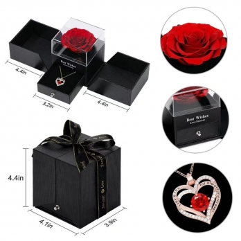 Роза и ящик упаковка цветок подарок